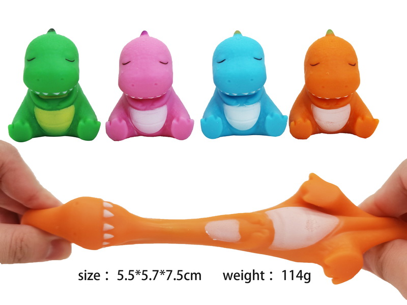 TPR Flexible Cute Dinosaur with 4 Styles