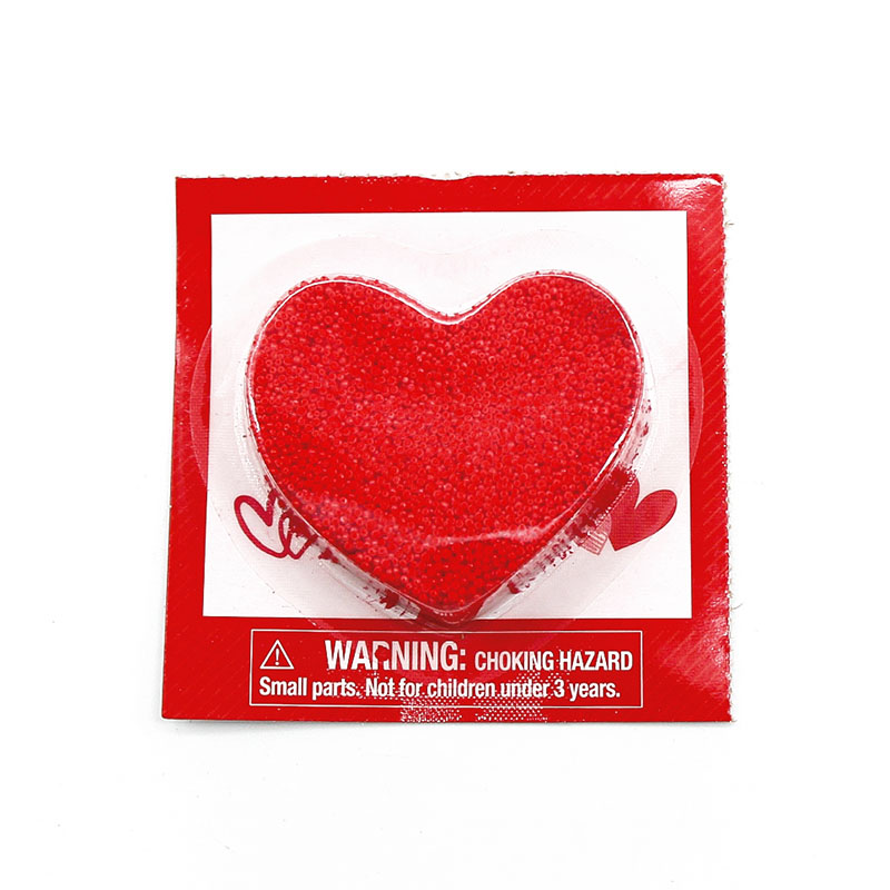 Love snowflake mud suction card