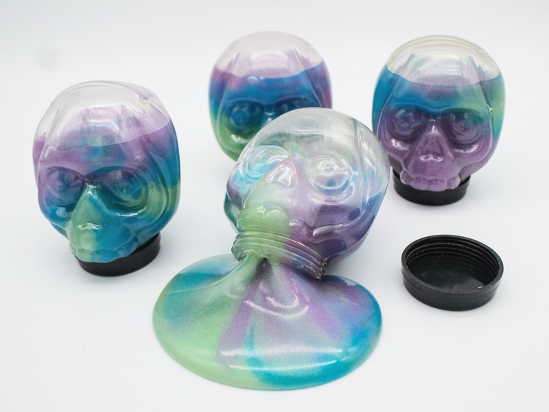 skull slime, color metallic slime