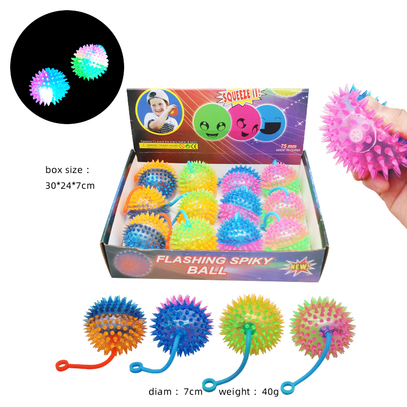 Pull the Luminous Spiked Ball Light up Toys