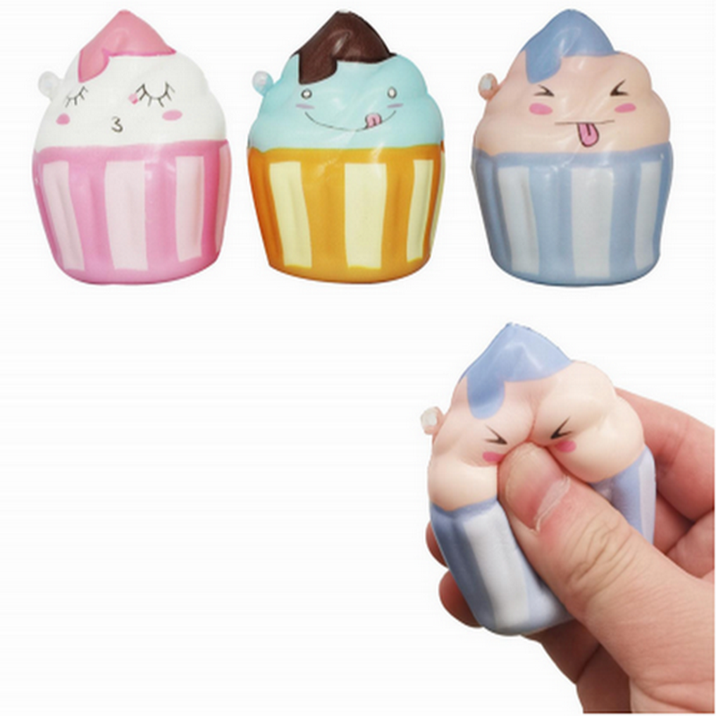 PU Cute Soft Ice Cream witn 3 Color