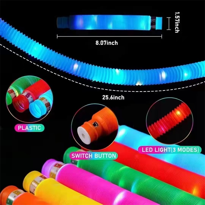 PVC light-emitting telescopic pipe