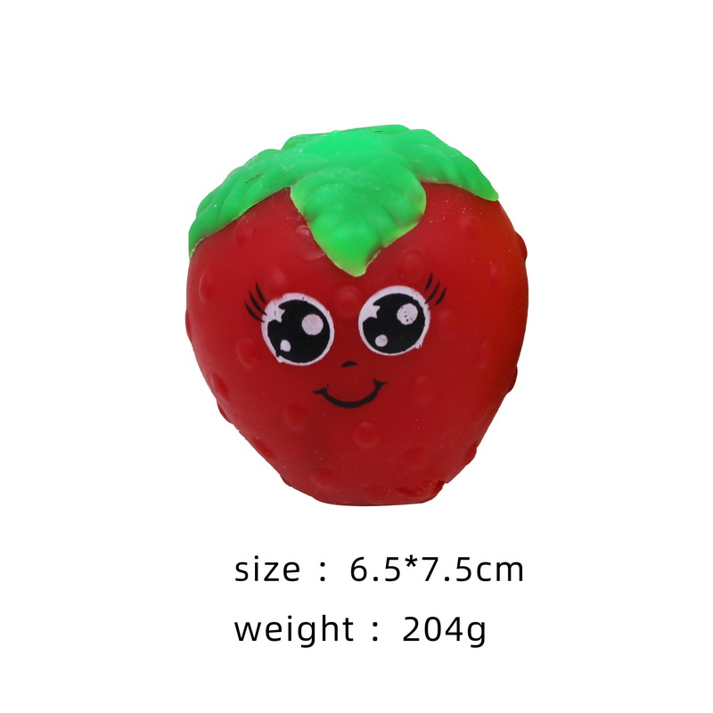 TPR Soft Strawberry with Cute Face